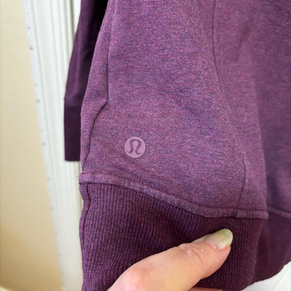 Lululemon Scuba Crew Sweatshirt Purple Size 10 C1 - Picture 10 of 11